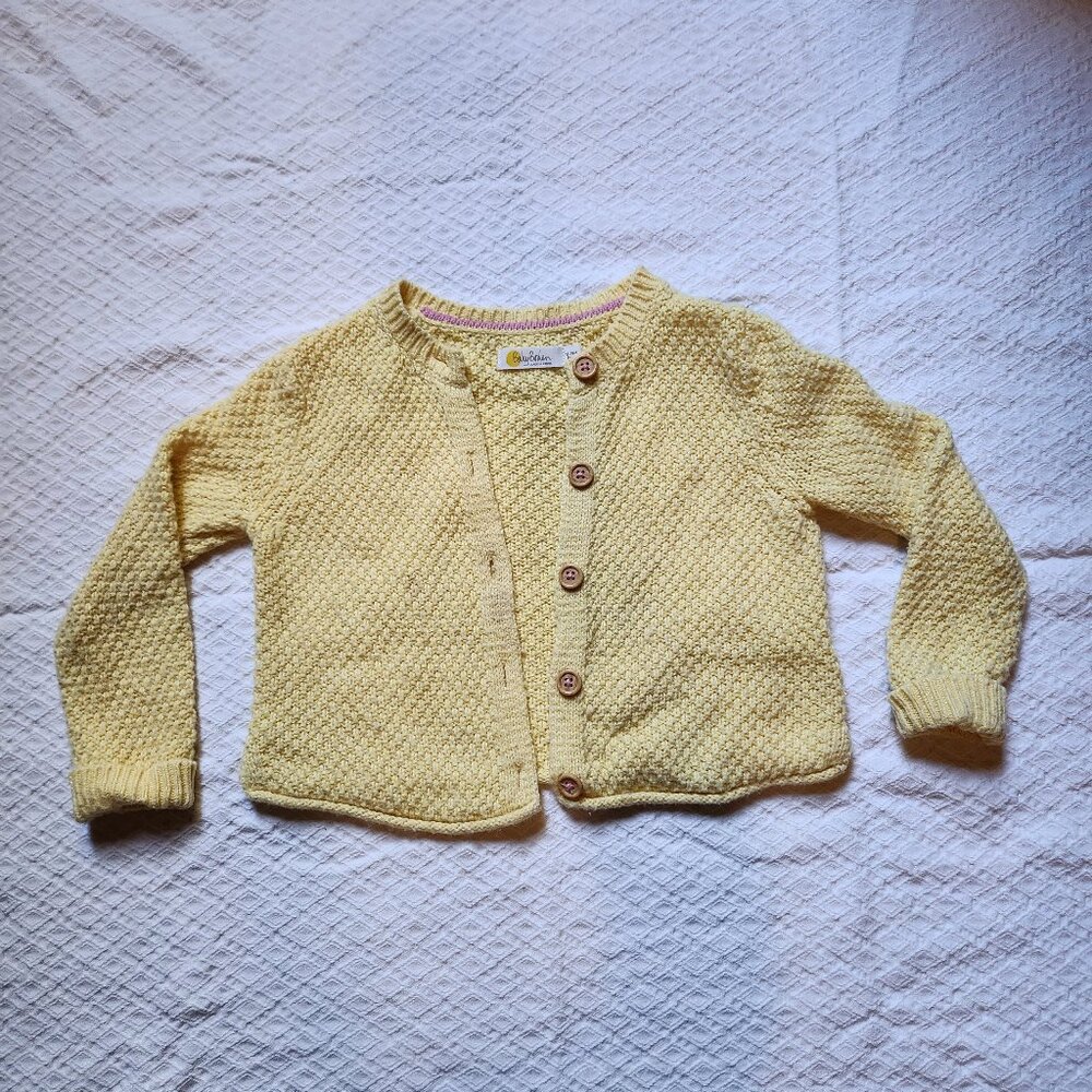 Yellow  mini Boden cardigan